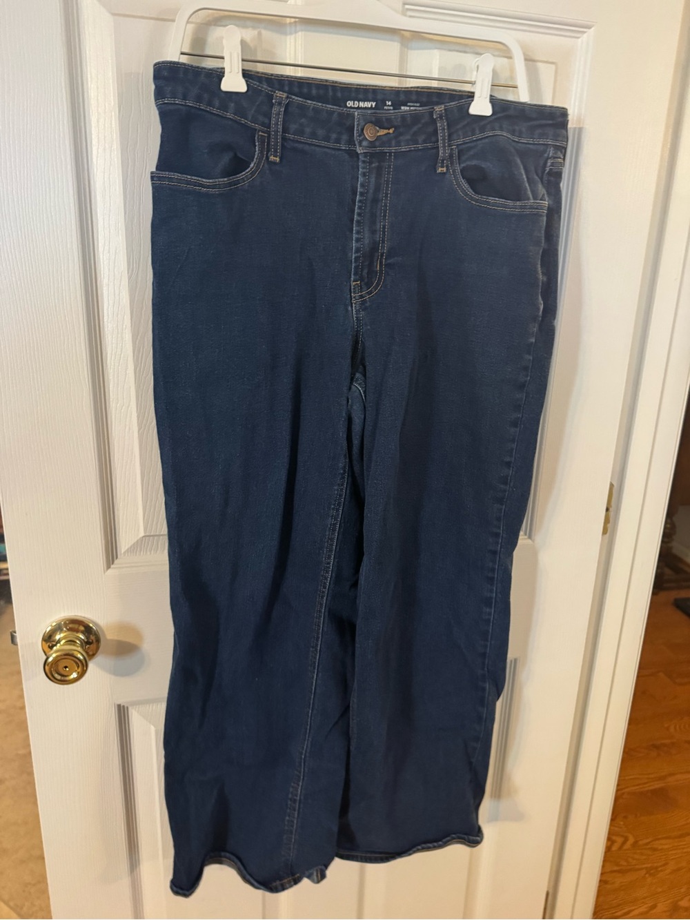 Old Navy Navy Blue Wide-Leg Jeans